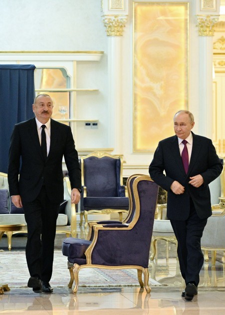 İlham Əliyevlə Putinin görüşü keçirildi -VİDEO (YENİLƏNİB)